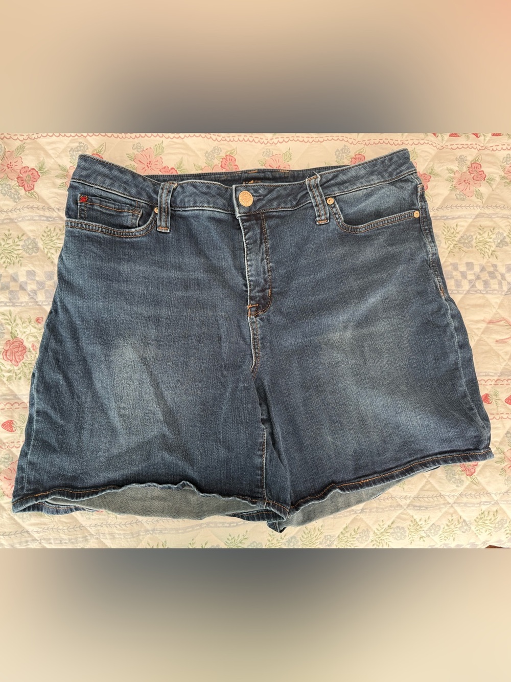Seven Weekend Short Denim Jean Shorts Blue Size 16